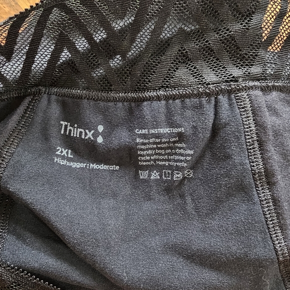 Thinx Bundle Hip Hugger Leak Proof Period Underwear Black & Nude 2 XL - Picture 8 of 13